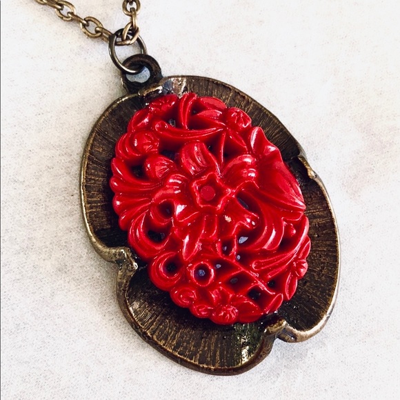 erana Jewelry - Ornate ART DECO style pendant Made in Australia